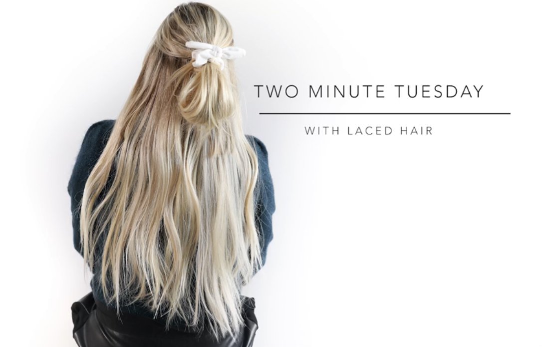 Two Minute Tuesday: Half Bun with a Scrunchy