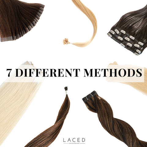 7 DIFFERENT METHODS OF LACED HAIR EXTENSIONS
