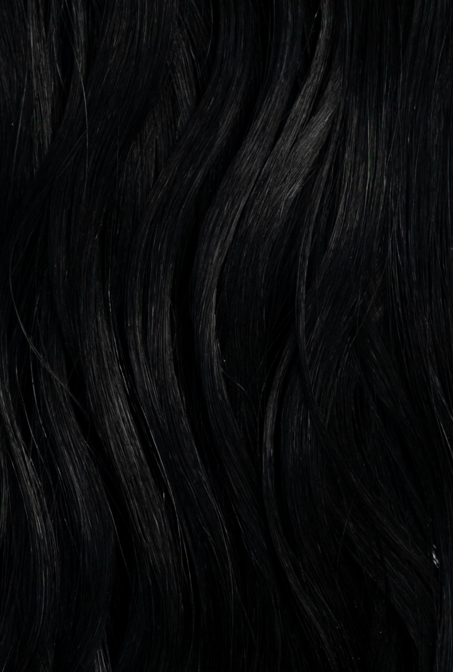 Waved Hand Tied Weft #1 (Black Noir)